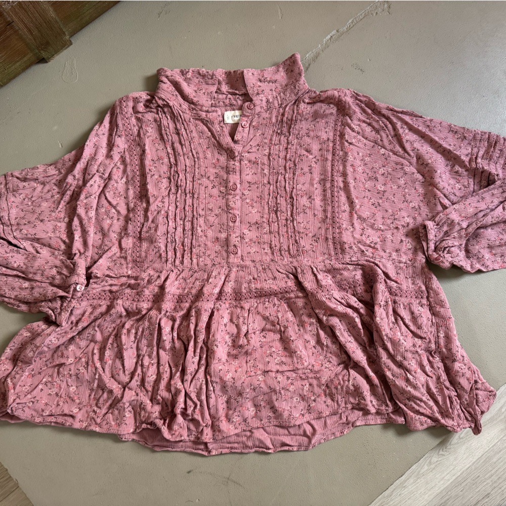 Lucky brand baby doll top size large